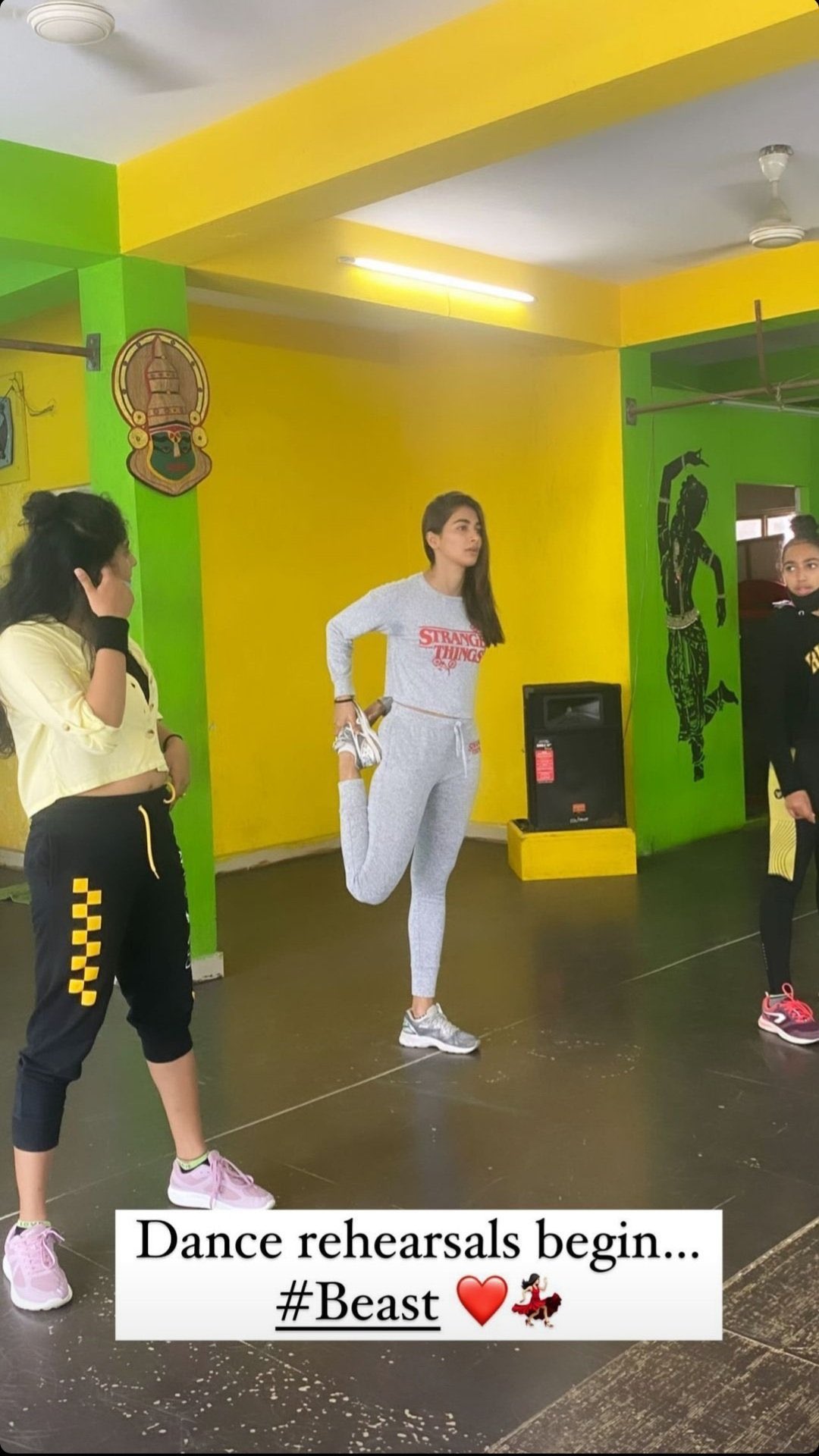 Pooja hegde's dance practice for Beast