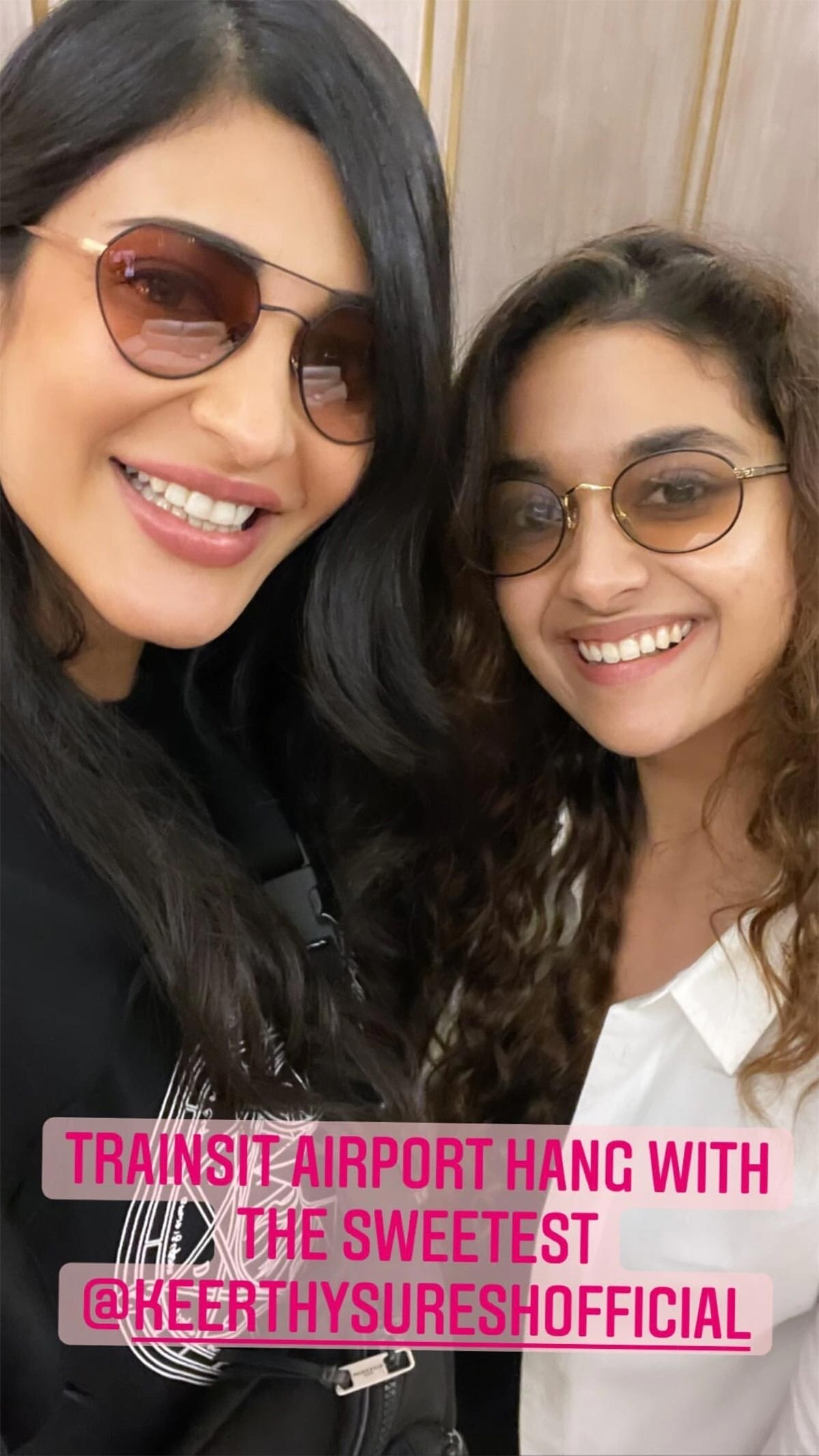 Shruti Hassan shared a beautiful picture with Keerthy Suresh, shruti haasan, Shruti haasan salaar movie, shruti haasan prabhas, shruti haasan telugu movie, ஸ்ருதி ஹாசன், ஸ்ருதி ஹாசன் தெலுங்கு படம், ஸ்ருதி ஹாசன் சலார் திரைப்படம், Keerthy Suresh, Keerthy Suresh latest movie, Keerthy Suresh latest images, Keerthy Suresh movie, கீர்த்தி சுரேஷ், கீர்த்தி சுரேஷ் லேட்டஸ்ட் படம், கீர்த்தி சுரேஷ் திரைப்படங்கள்