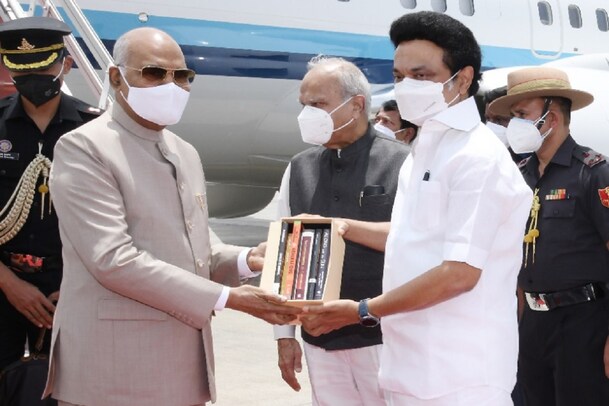 சென்னை வந்தடைந்தார் குடியரசுத்தலைவர் ராம்நாத் கோவிந்த்