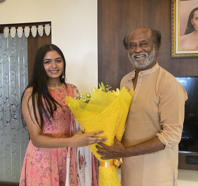 Aditi Shankar meets Rajinikanth on Vinayagar Chathurthi, aditi shankar, aditi shankar movie, aditi shankar linkedin, aditi shankar education, aditi shankar director shankar daughter, aditi shankar photo, aditi shankar husband, aditi shankar age, அதிதி சங்கர், அதிதி சங்கர் திரைப்படம், அதிதி சங்கர் ரஜினிகாந்த், அதிதி சங்கர் வயது,