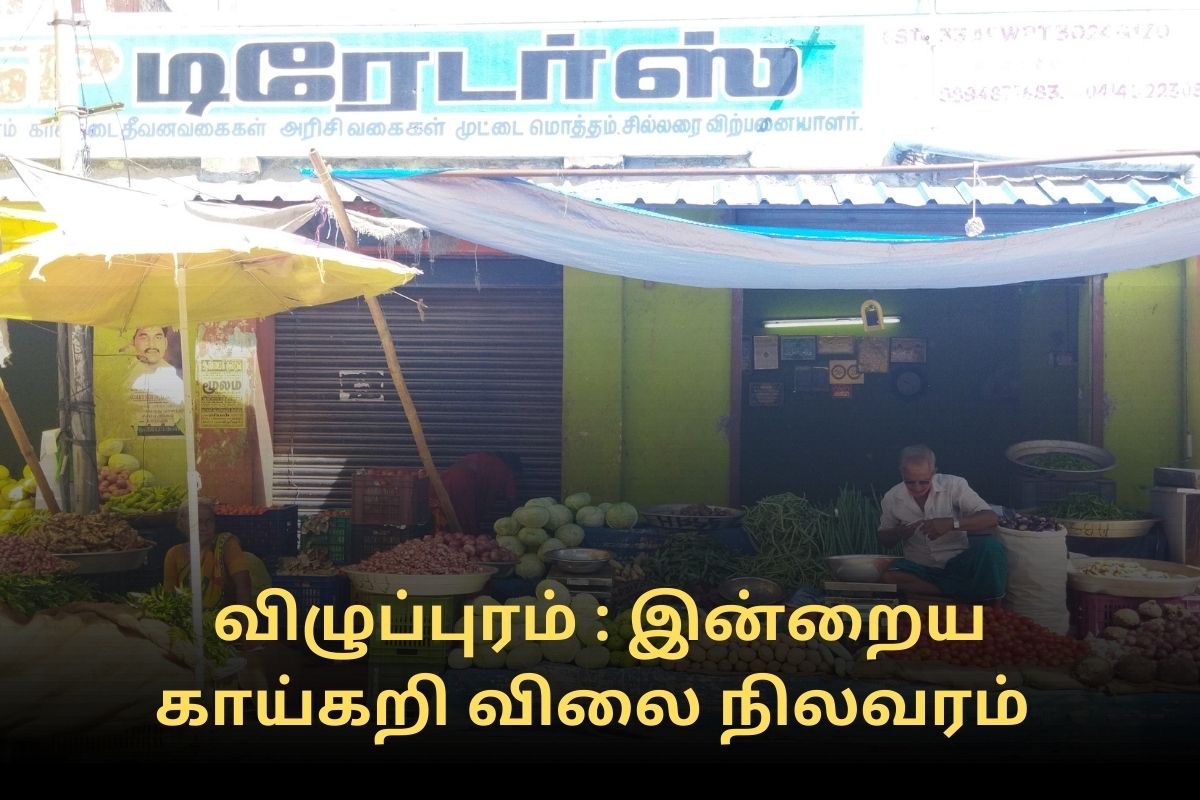 விழுப்புரம் : உழவர் சந்தையில் இன்றைய காய்கறி விலை நிலவரம் (அக்டோபர் 20)