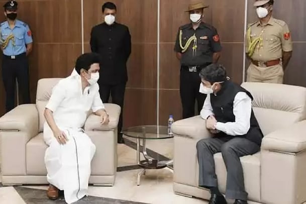 ஆளுநர் ஆர்.என்.ரவியுடன் முதல்வர் மு.க.ஸ்டாலின் சந்திப்பு