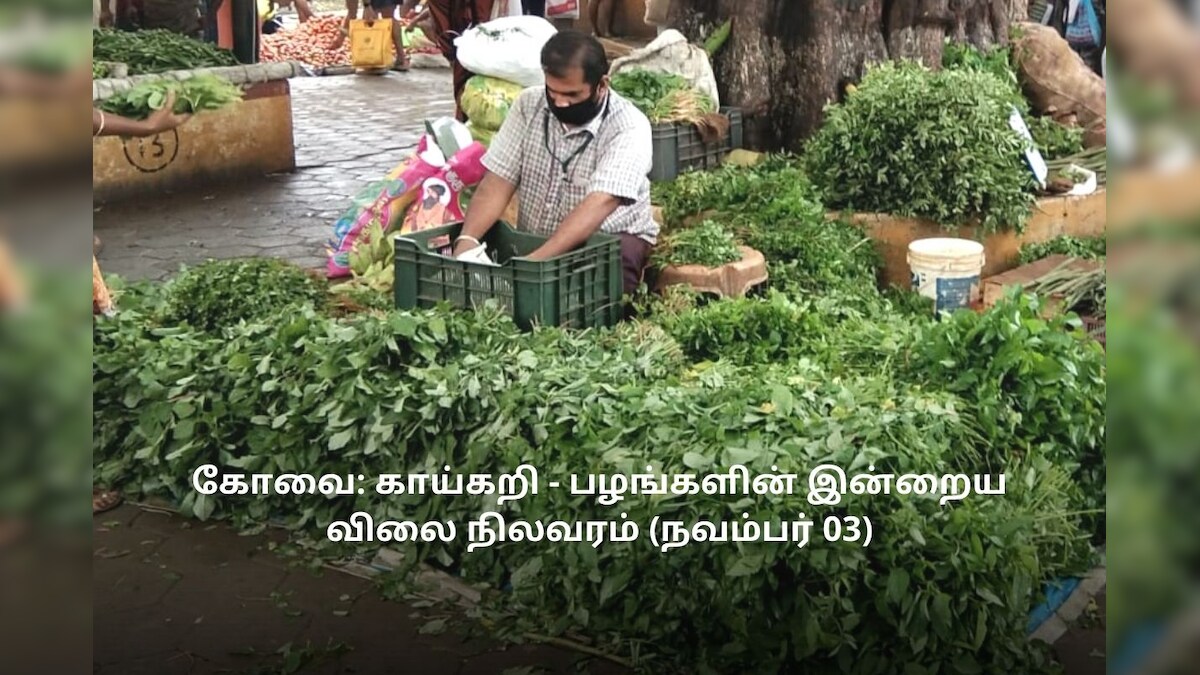 கோவை: காய்கறி - பழங்களின் இன்றைய விலை நிலவரம் (நவம்பர் 03)