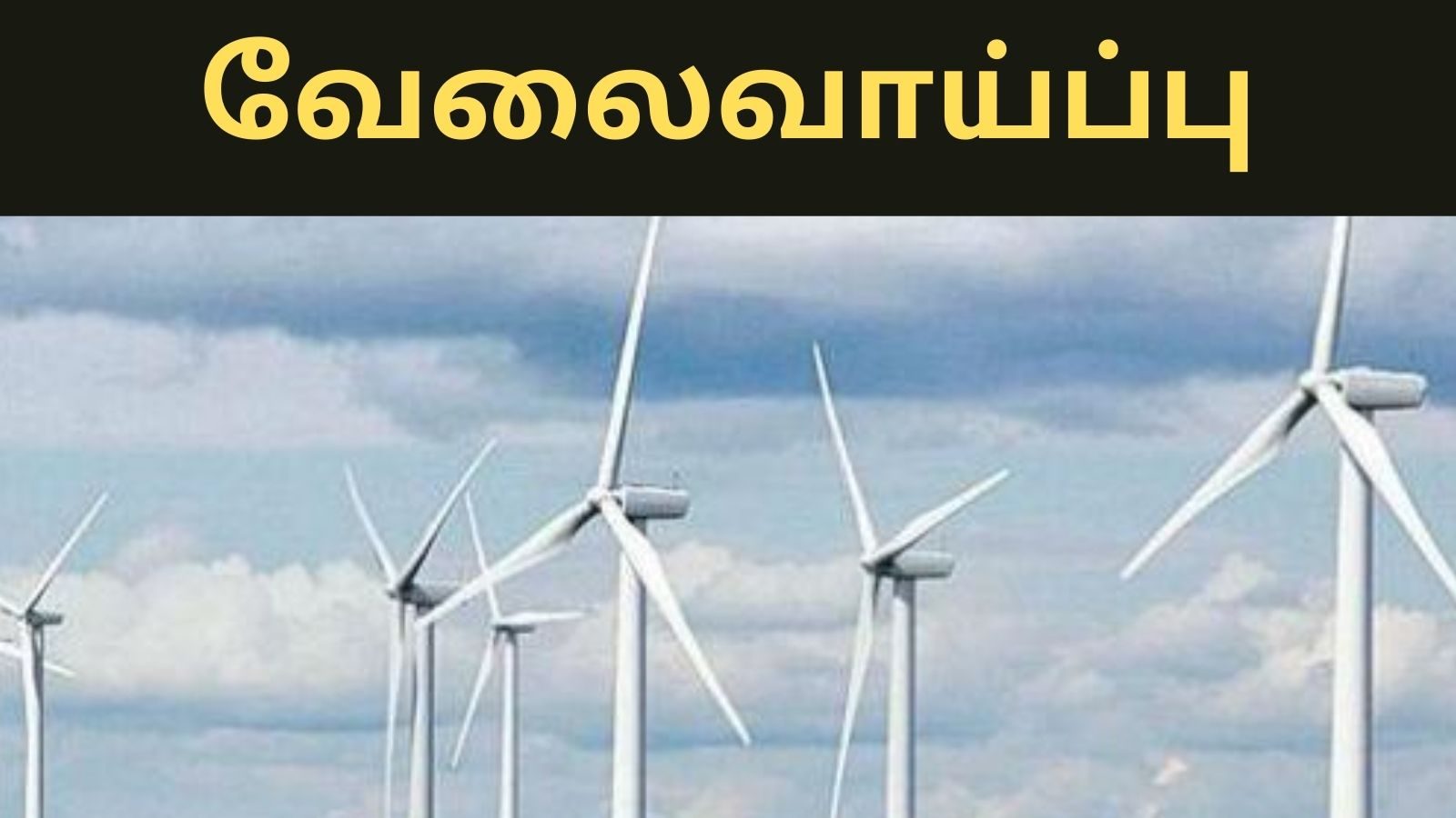 தேசிய காற்று சக்தி நிறுவனத்தில் வேலை - விண்ணப்பிக்க நாளையே கடைசி நாள்