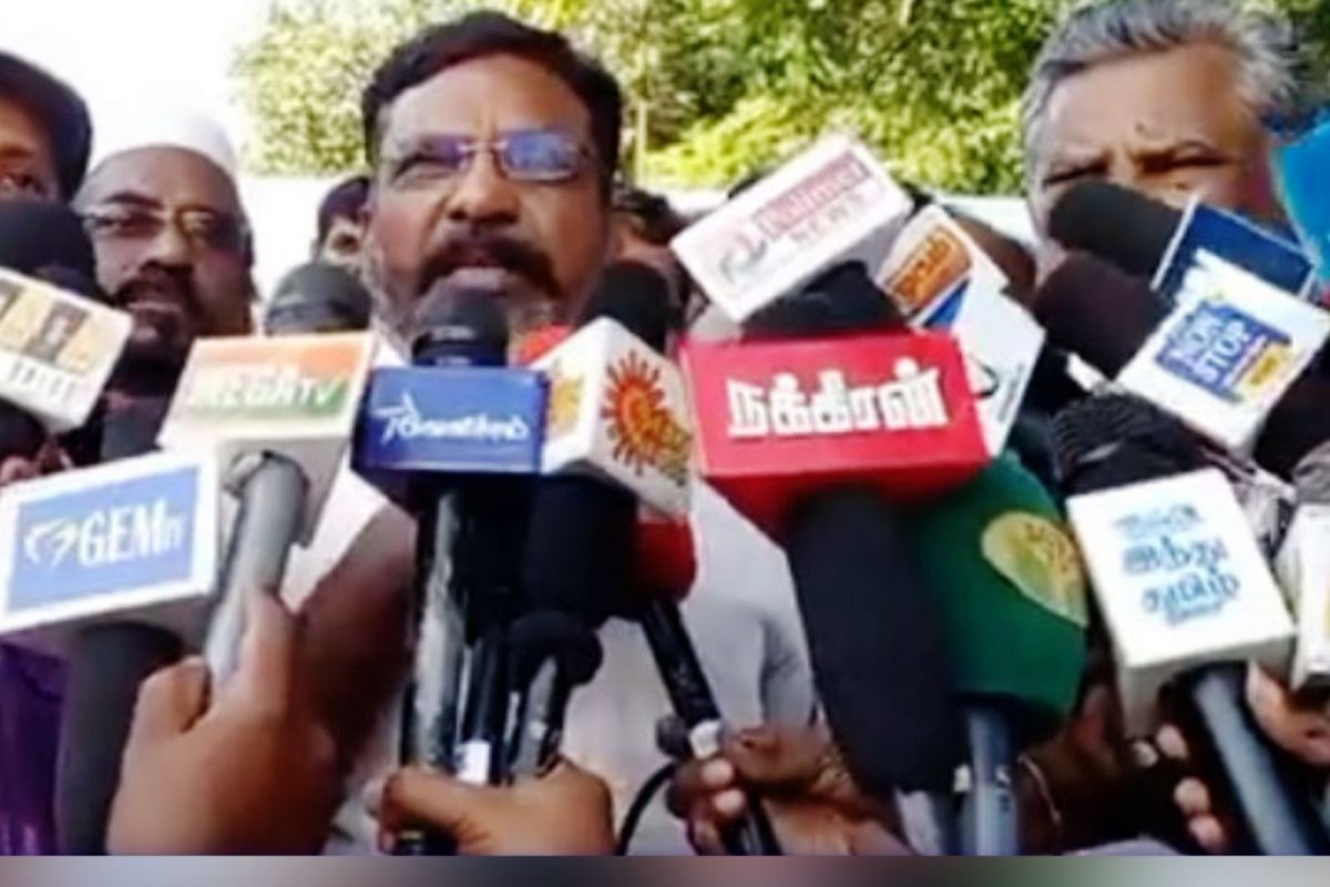 திரிபுரா வன்முறை: மத்திய அரசு மீது திருமாவளவன் குற்றச்சாட்டு!