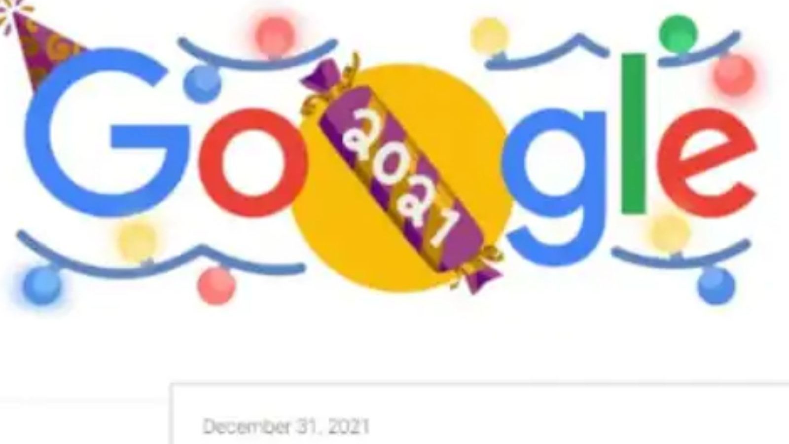 புத்தாண்டை தனது க்யூட்டான டூடுலுடன் கொண்டாடும் கூகுள்...!