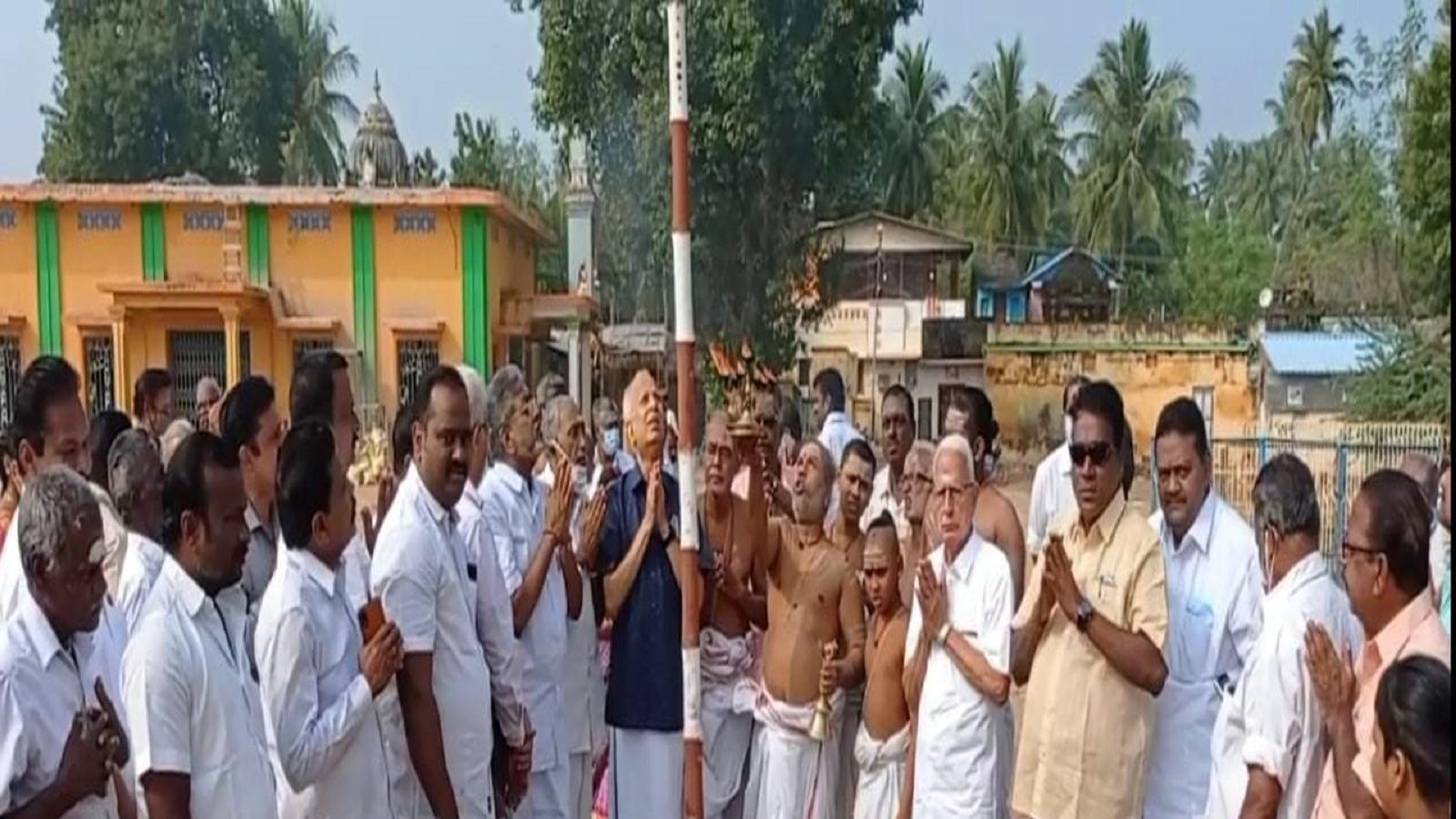 தியாகராஜரின் 175வது ஆரதனை விழா: பந்தல்கால் நடப்பட்டது...