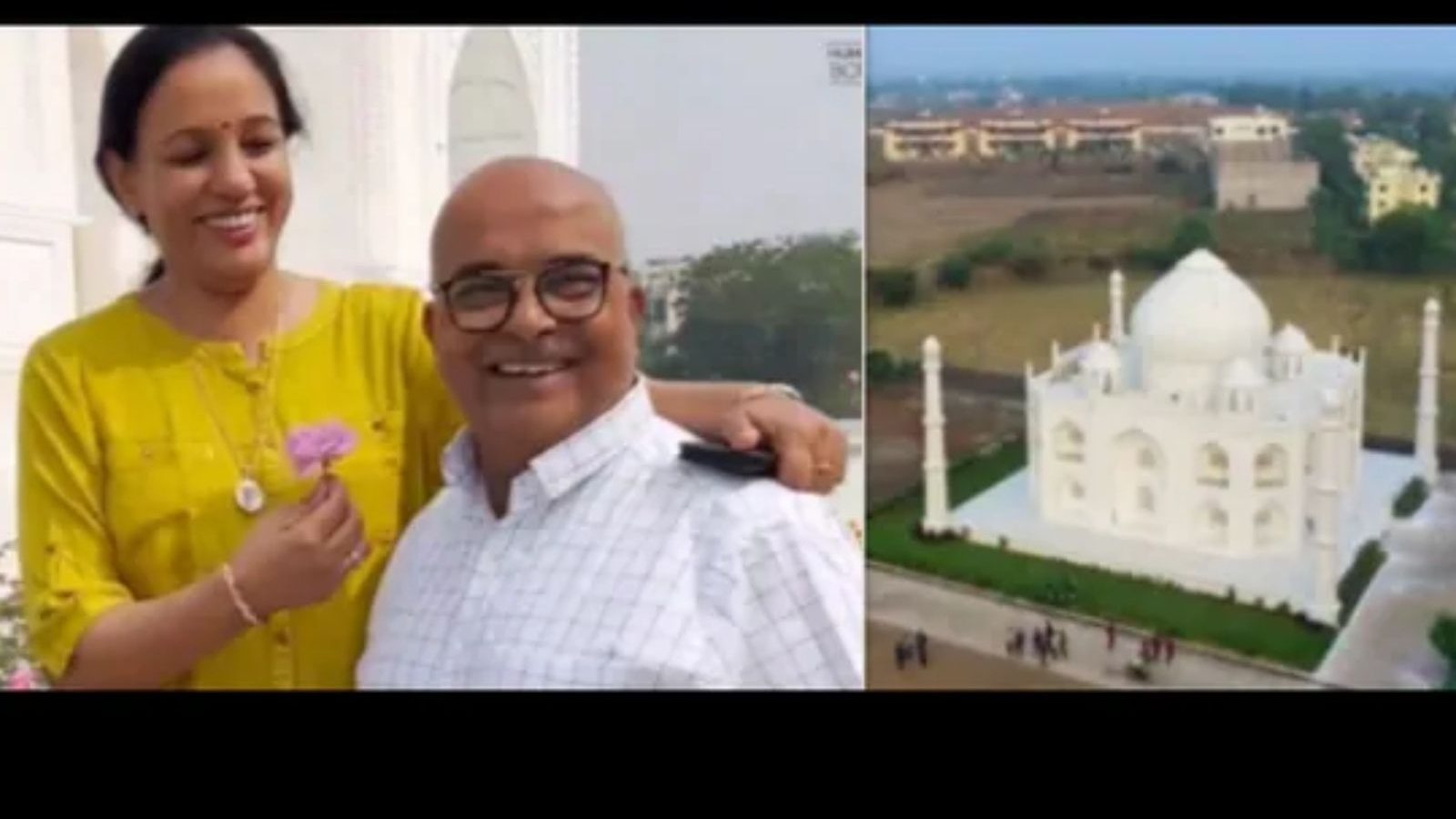 தனது மனைவிக்காக தாஜ்மஹாலை போன்ற வீட்டை கட்டிய கணவர் - வைரலாகும் புகைப்படங்கள்!