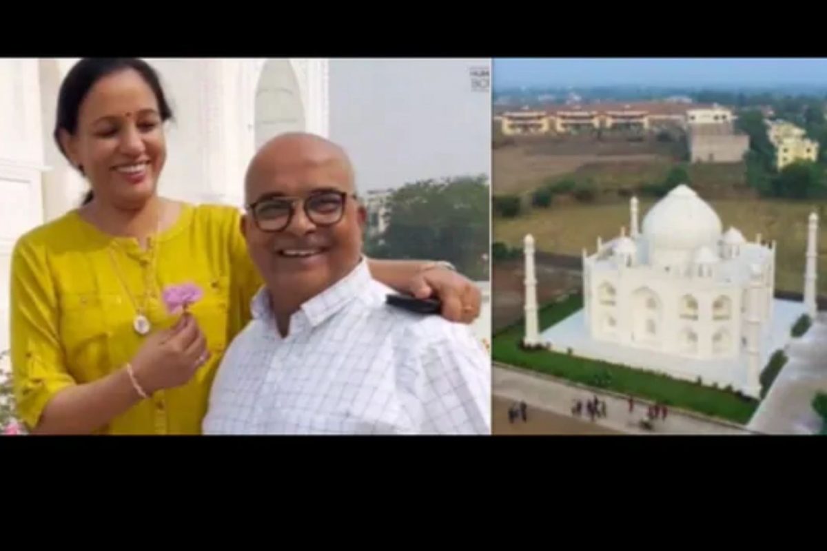 மனைவிக்காக தாஜ்மஹாலை போன்ற வீட்டை கட்டிய கணவர்