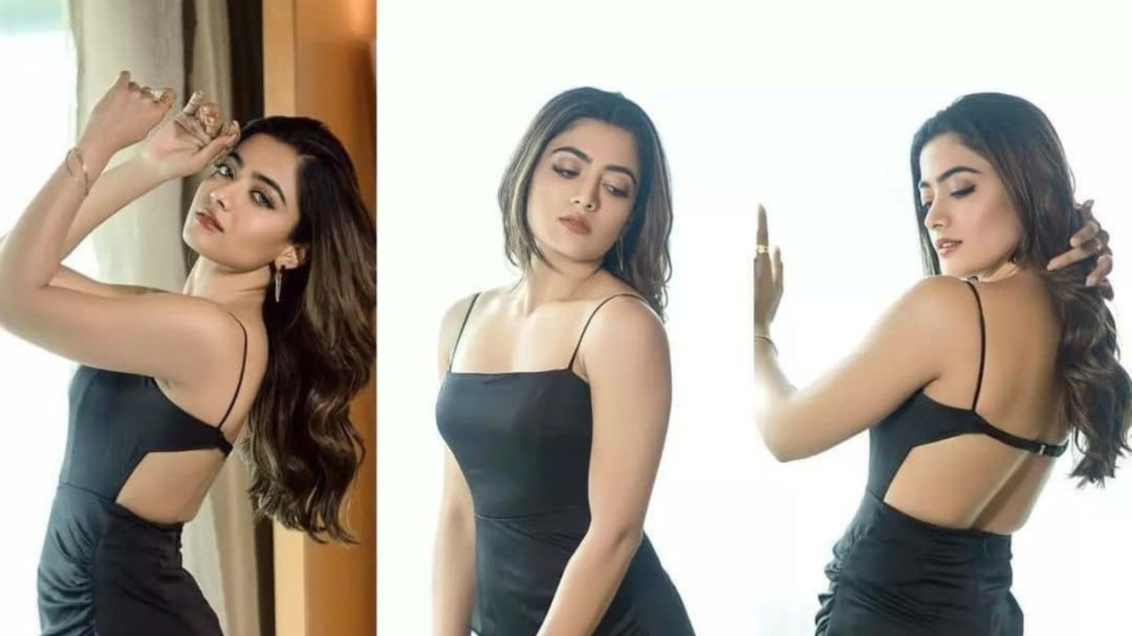 கவர்ச்சியான உடையில் ராஷ்மிகா மந்தனா - போட்டோஸ்