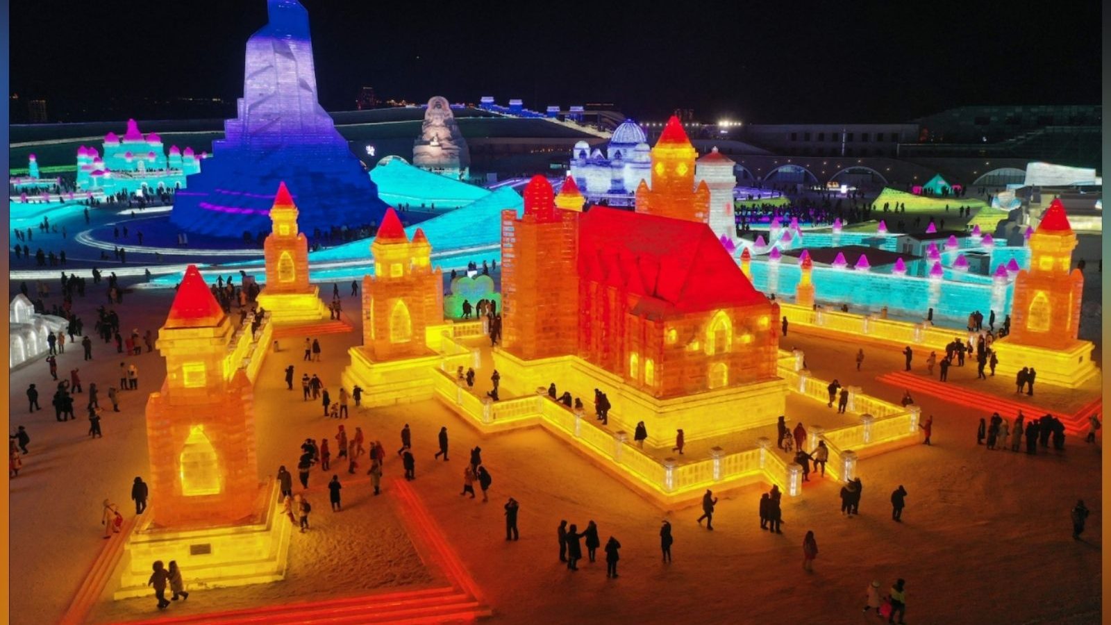 உலகின் மிகப் பெரிய பனிச் சிற்ப திருவிழா சீனாவில் தொடக்கம்!