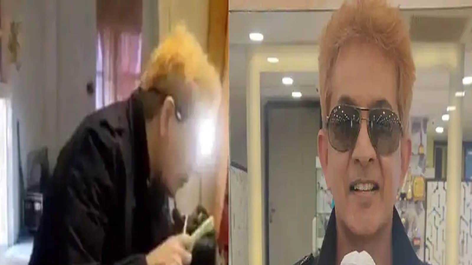 பெண்ணின் தலையில் எச்சில் துப்பி  சிகையலங்காரம் செய்த பிரபல ஹேர்ஸ்டைலிஸ்ட் - அதிர்ச்சி வீடியோ