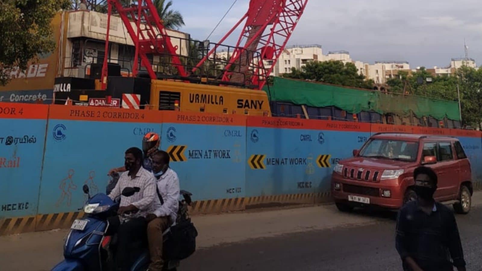 மவுண்ட்-பூந்தமல்லி நெடுஞ்சாலையில் போக்குவரத்து மாற்றம் - சென்னை மெட்ரோ ரயில் திட்ட பணிகள்...