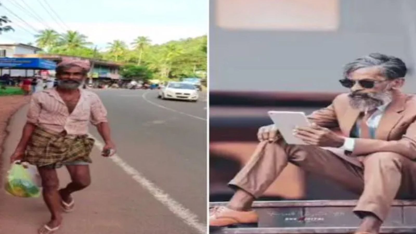 60yearold Kerala man's stunning transformation from labourer to model