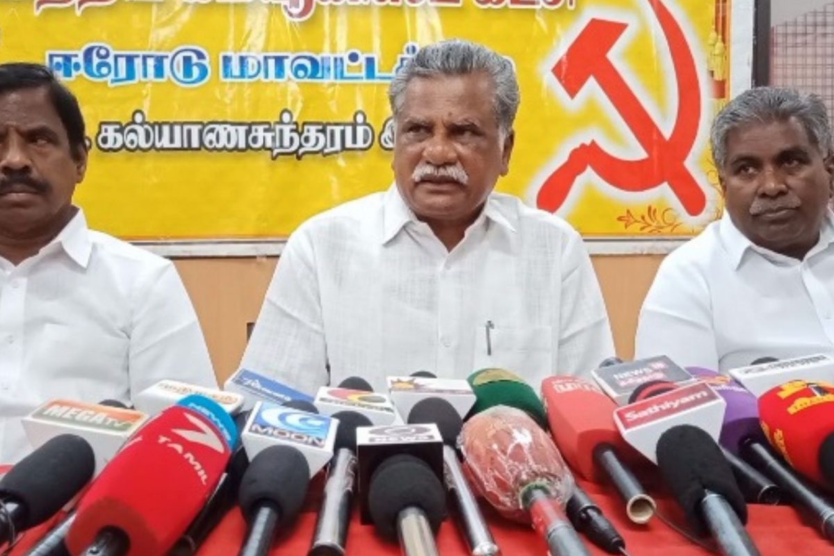 இந்திய கம்யூனிஸ்ட் மாநில செயலாளர் முத்தரசன்
