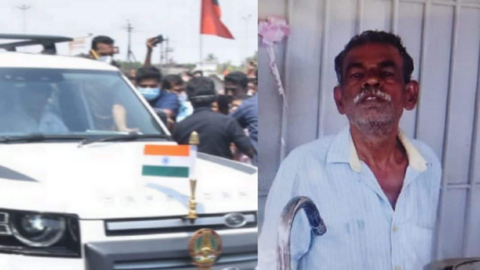 முதலமைச்சர் மு.க.ஸ்டாலின் வாகனம் மீது டம்ளரை வீசிய டீ மாஸ்டர்..