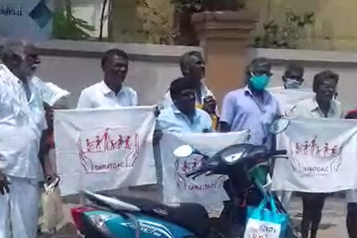 விருதுநகர் அரசு மருத்துவமனையில் மாற்றுத்திறனாளிகள் திடீர் மறியல்...