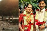 செல்ஃபி எடுக்கும்போது  ஆற்றில் தவறி விழுந்த புதுமண தம்பதி..