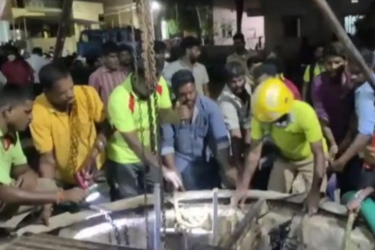 கழிவுநீர் தொட்டியில் விழுந்து 3 பேர் உயிரிழப்பு
