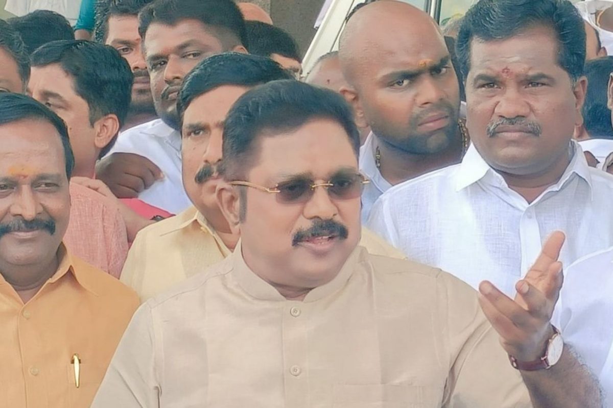 பதவி கொடுத்த பின்புதான் எடப்பாடி பழனிச்சாமியின் உண்மையான குணம் தெரிந்தது… டிடிவி தினகரன்