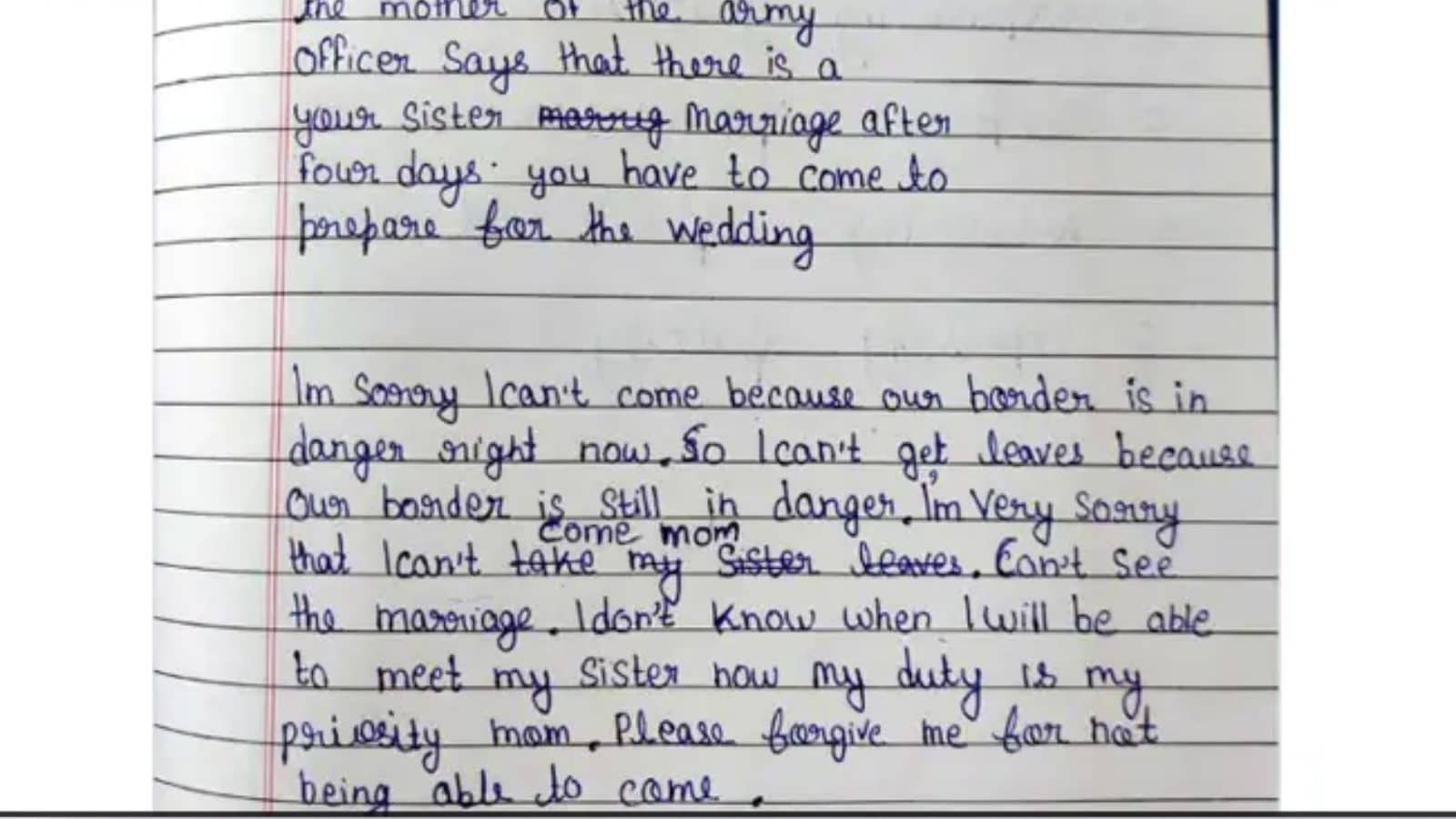 ஆசிரியை வெளியிட்ட மாணவரின் மன்னிப்பு கடிதம் இணையத்தில் வைரல்