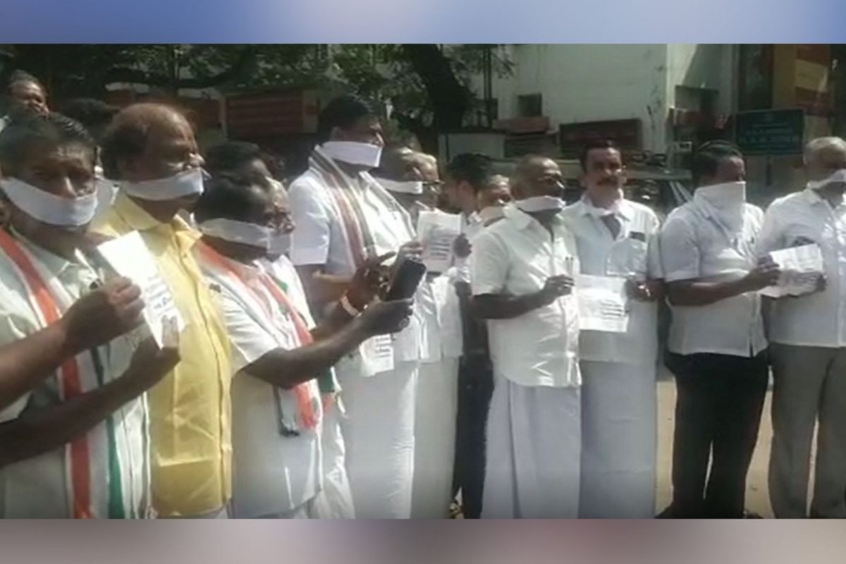 பேரறிவாளன் விடுதலை - காங்கிரஸ் கட்சியினர் போராட்டம்...