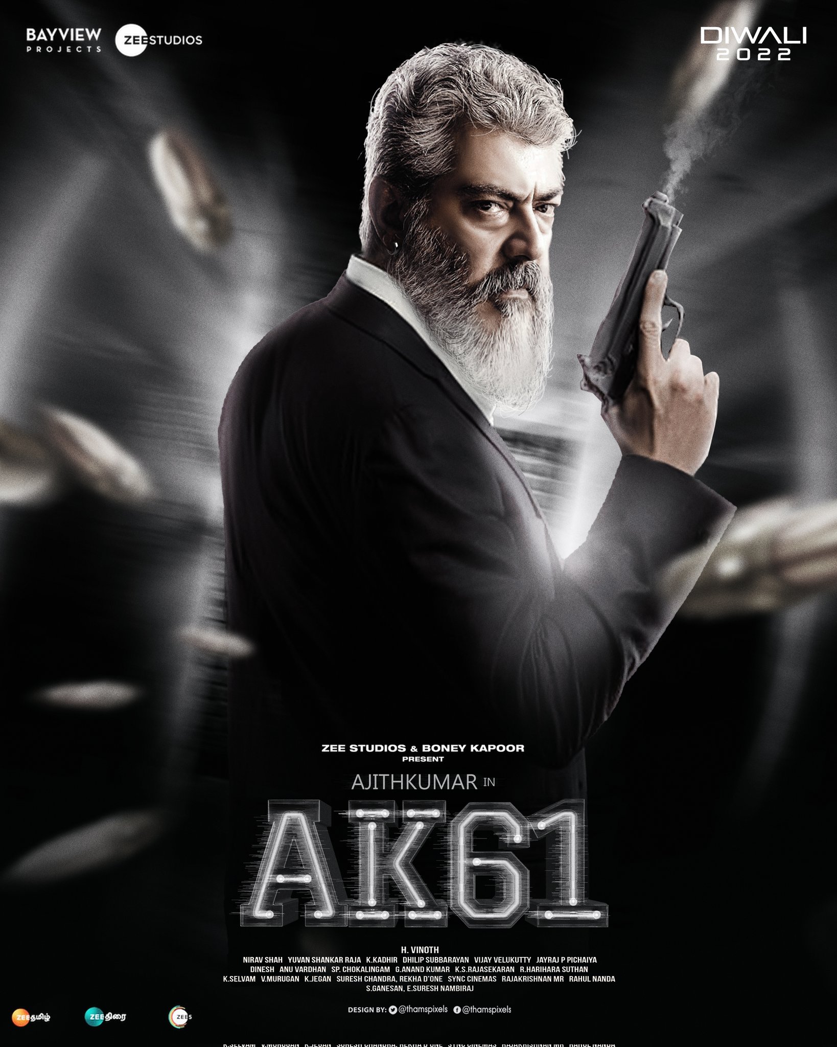  வினோத் இயக்கத்தில் அஜித் நடிப்பில் உருவாகி வரும் அஜீத் 61வது திரைப்படத்தின் படப்பிடிப்பு பணிகள் தீவிரமாக நடைபெற்று வருவதாகவும் 35 நாட்கள் படப்பிடிப்பு பணிகள் நிறைவடைந்து விட்டதாகவும் படத்தின் தயாரிப்பாளர் போனி கபூர் தெரிவித்துள்ளார். ஒட்டுமொத்த படப்பிடிப்பும் ஜூலை மாத இறுதிக்குள் நிறைவடையும் என தெரிவித்துள்ள அவர்,  நிச்சயம் இந்த திரைப்படம் எதிர்வரும்  அன்று வெளியாகும் என உறுதி அளித்துள்ளார். மஞ்சுவாரியர் இந்த திரைப் படத்தில் அஜீத் ஜோடியாக நடித்து வரும் நிலையில் இந்த திரைப்படத்திற்கு ஜிப்ரான் இசையமைக்கிறார்.
