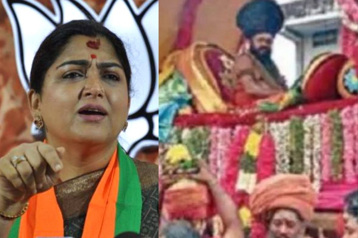 பட்டின பிரவேசம் நிகழ்ச்சியில் தமிழக அரசு தலையிடுவது இந்து மத நம்பிக்கைகளுக்கு எதிரானது.. குஷ்பு