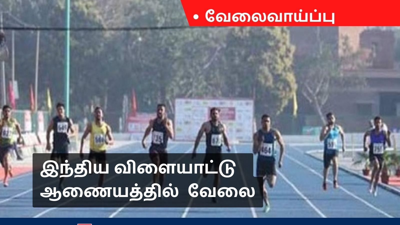 இந்திய விளையாட்டு ஆணையத்தில் வேலை - விண்ணப்பிக்க நாளையே கடைசி நாள்