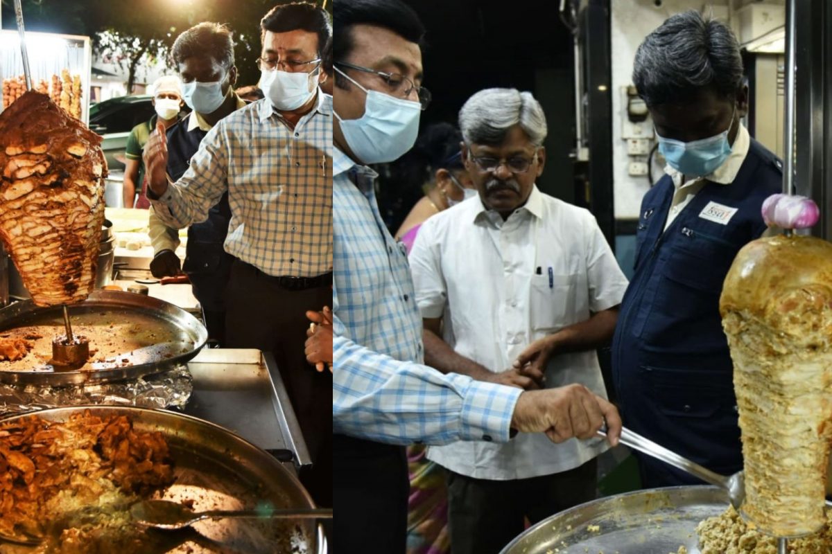 கோவையில் சவர்மா கடைகளில் அதிகாரிகள் அதிரடி சோதனை.. 57 கிலோ பழைய சவர்மாக்கள் பறிமுதல்!!