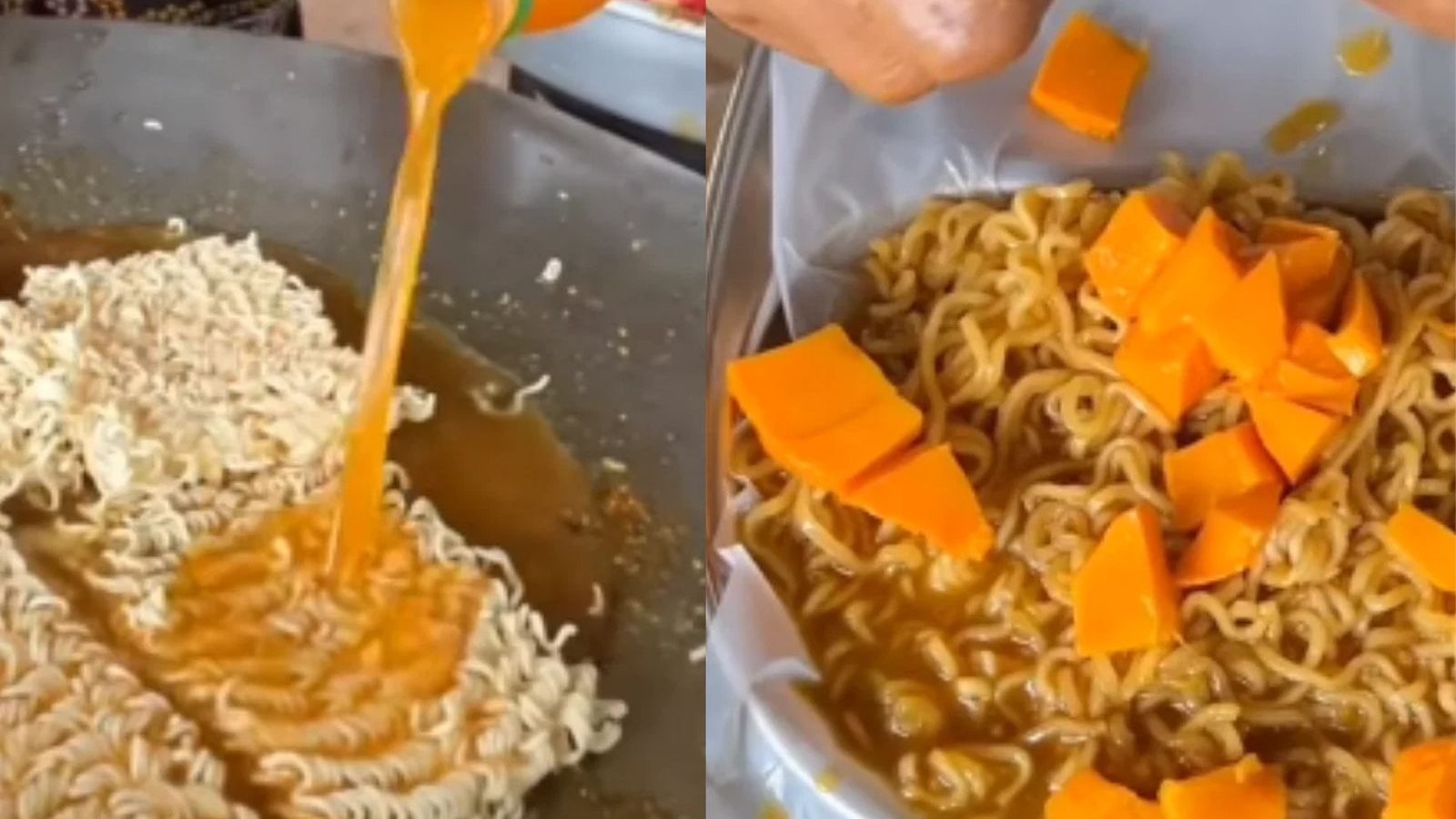 வைரலாகும் மேங்கோ மேகி ரெசிபி... இந்த வீடியோவை பார்த்தா உங்களுக்கே தெரியும்..!