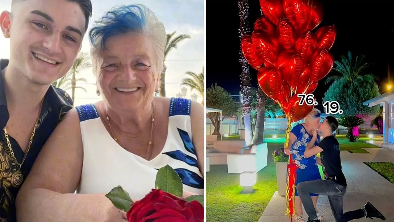 எனக்கு 19.. உனக்கு 76.. மூதாட்டியுடன் நிச்சயித்து மோதிரம் மாற்றிக்கொண்ட இளைஞர்