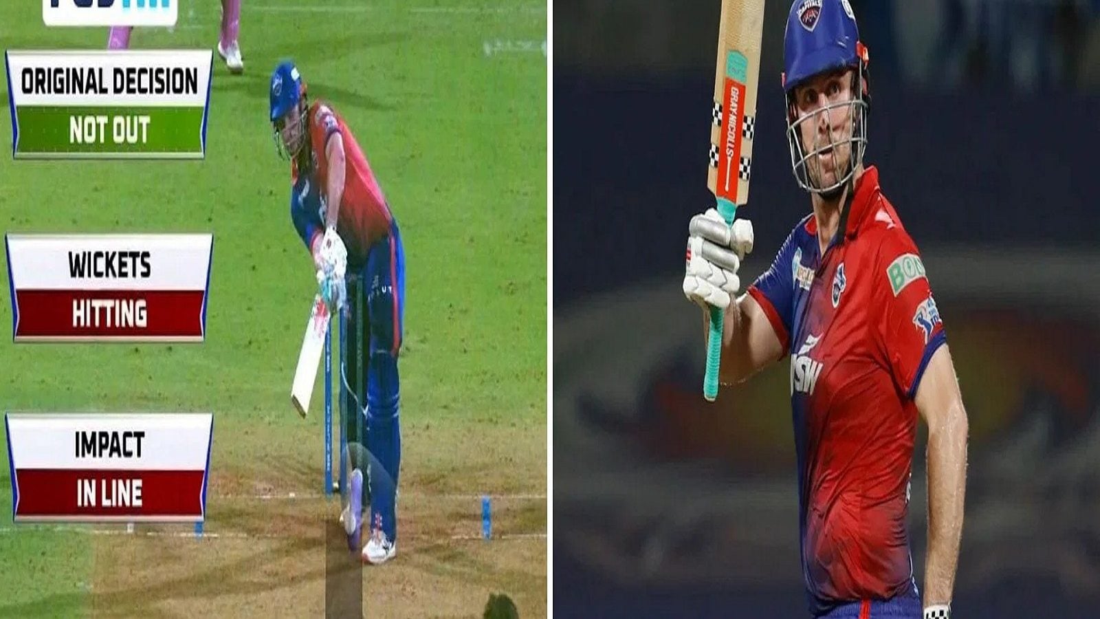 IPL 2022 DC vs RR-மார்ஷ் பிளம்ப் எல்.பி.- ரிவியூ கேட்காத சஞ்சு சாம்சன் - வார்னர் கேட்சை விட்ட பட்லர்- இமாலயத் தவறுகளில் ராஜஸ்தான் தோல்வி