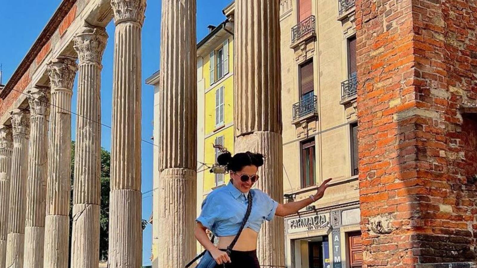 யூரோப்பில் ஹாலிடேவை கொண்டாட சென்ற நடிகை டாப்சி பன்னு!