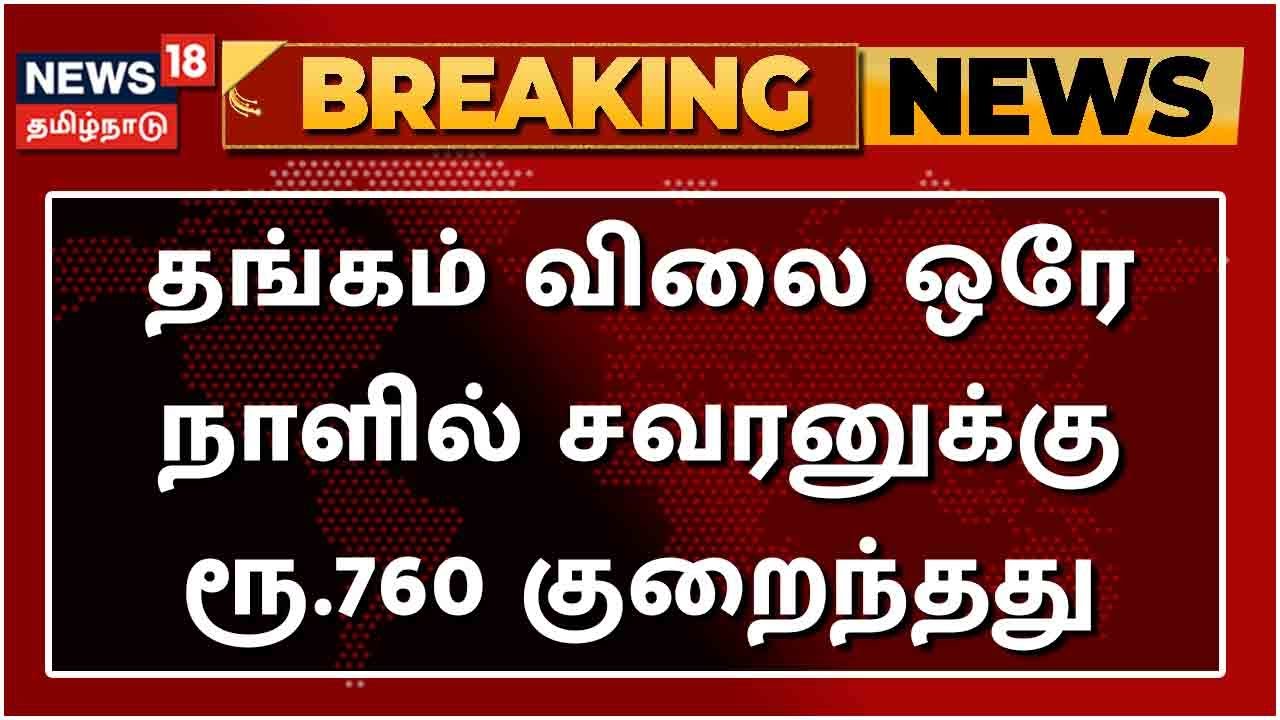 தங்கம் விலை ஒரே நாளில் சவரனுக்கு ரூ.760 குறைந்தது