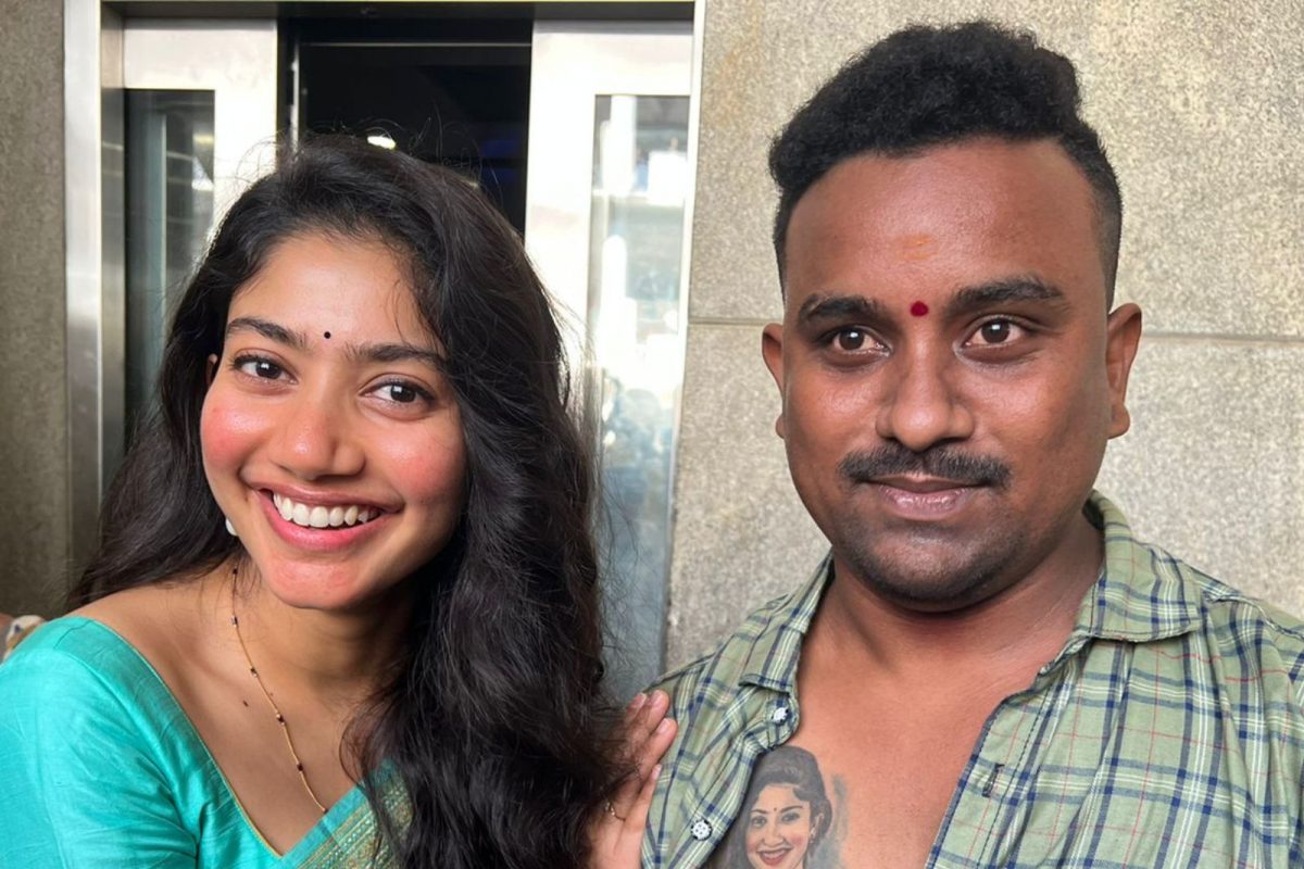சாய் பல்லவி உருவத்தை நெஞ்சில் டாட்டூ குத்திய ரசிகர்.. வைரல் போட்டோஸ்