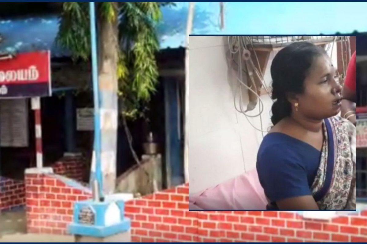 நகையை பறிக்க முடியாதாதால் ஆசிரியையை பைக்குடன் எட்டி உதைத்த திருடர்கள்