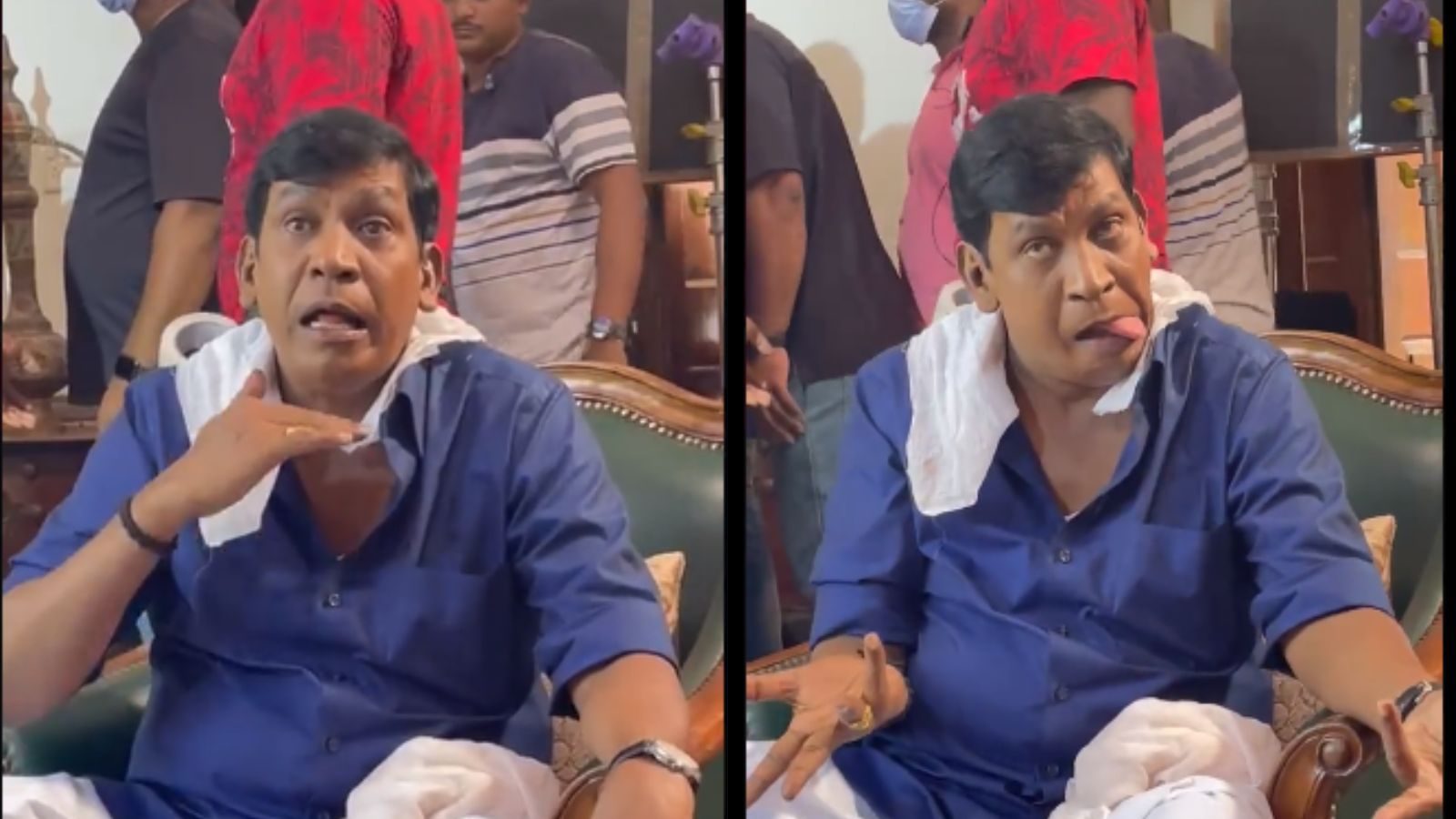 விஜய் பட காமெடியை மறு உருவாக்கம் செய்த வடிவேலு - வீடியோ வெளியிட்ட ராதிகா!