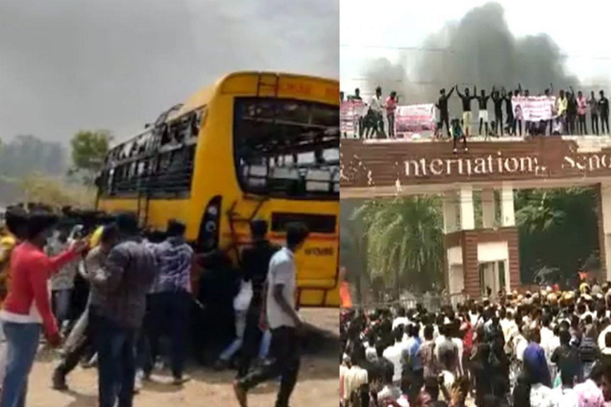 கலவர பூமியான கள்ளக்குறிச்சி..  