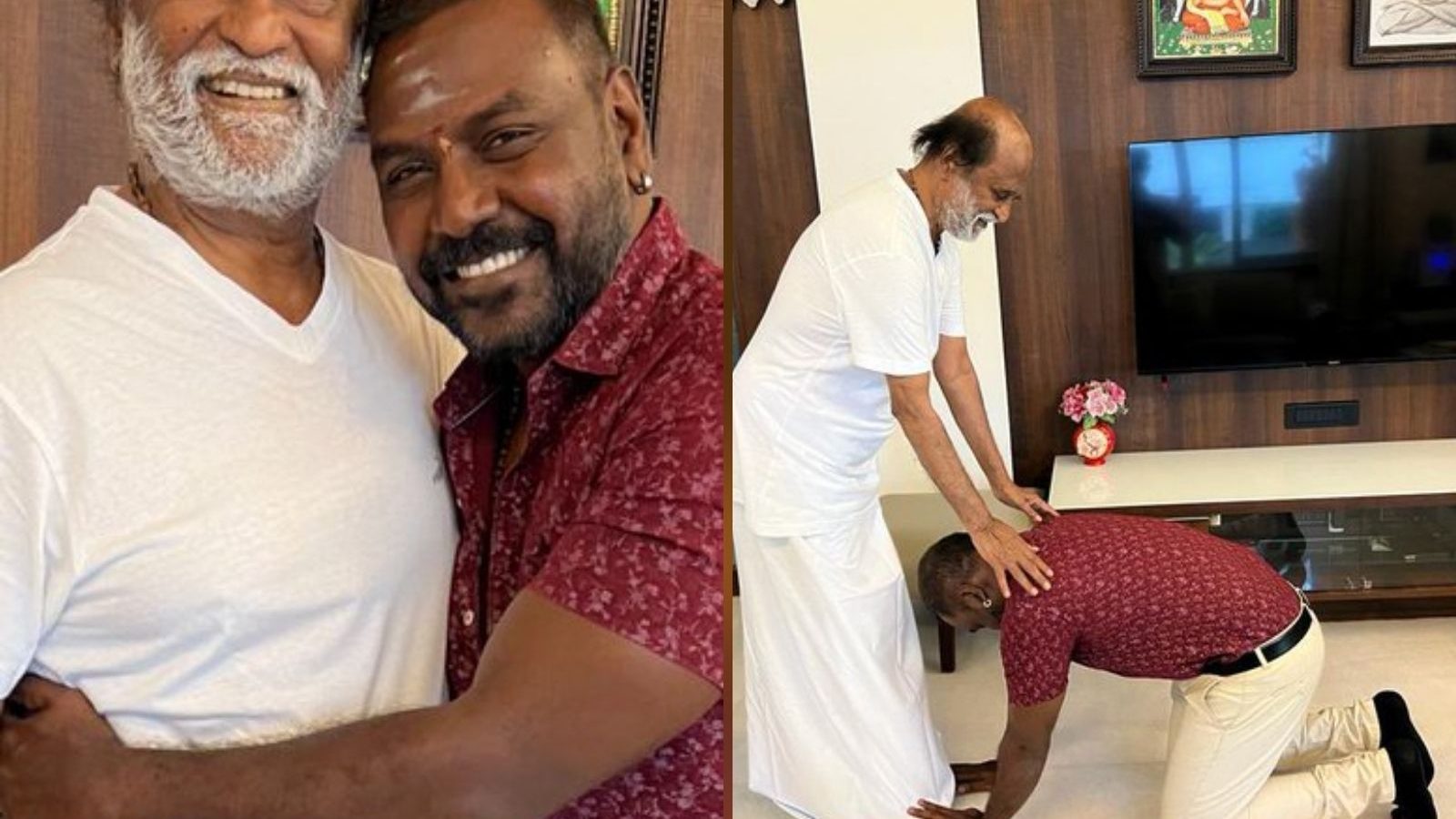 ரஜினிகாந்தை சந்தித்து வாழ்த்து பெற்ற லாரன்ஸ்... காரணம் இது தான்!