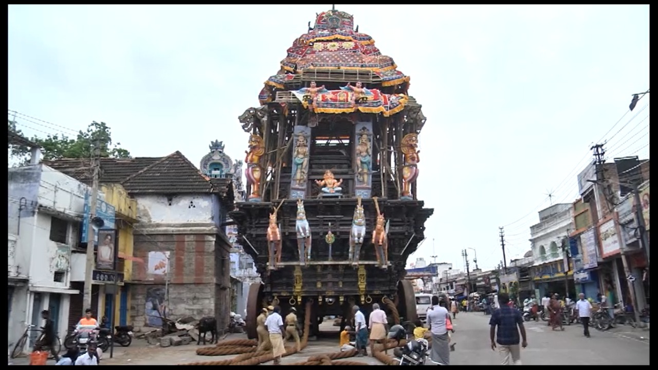  சுவாமி நெல்லையப்பர் காந்திமதி அம்பாள் தேர்கள் இன்றே நிலையம் வந்து சேரும் வகையில் ஏற்பாடுகள் அற நிலையத்துறை சார்பில் செய்யப்பட்டுள்ளது