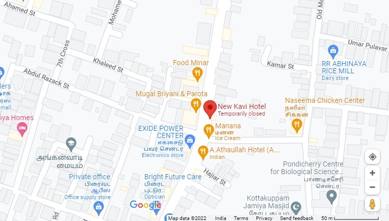 Kottakuppam Kavi Hotel Map