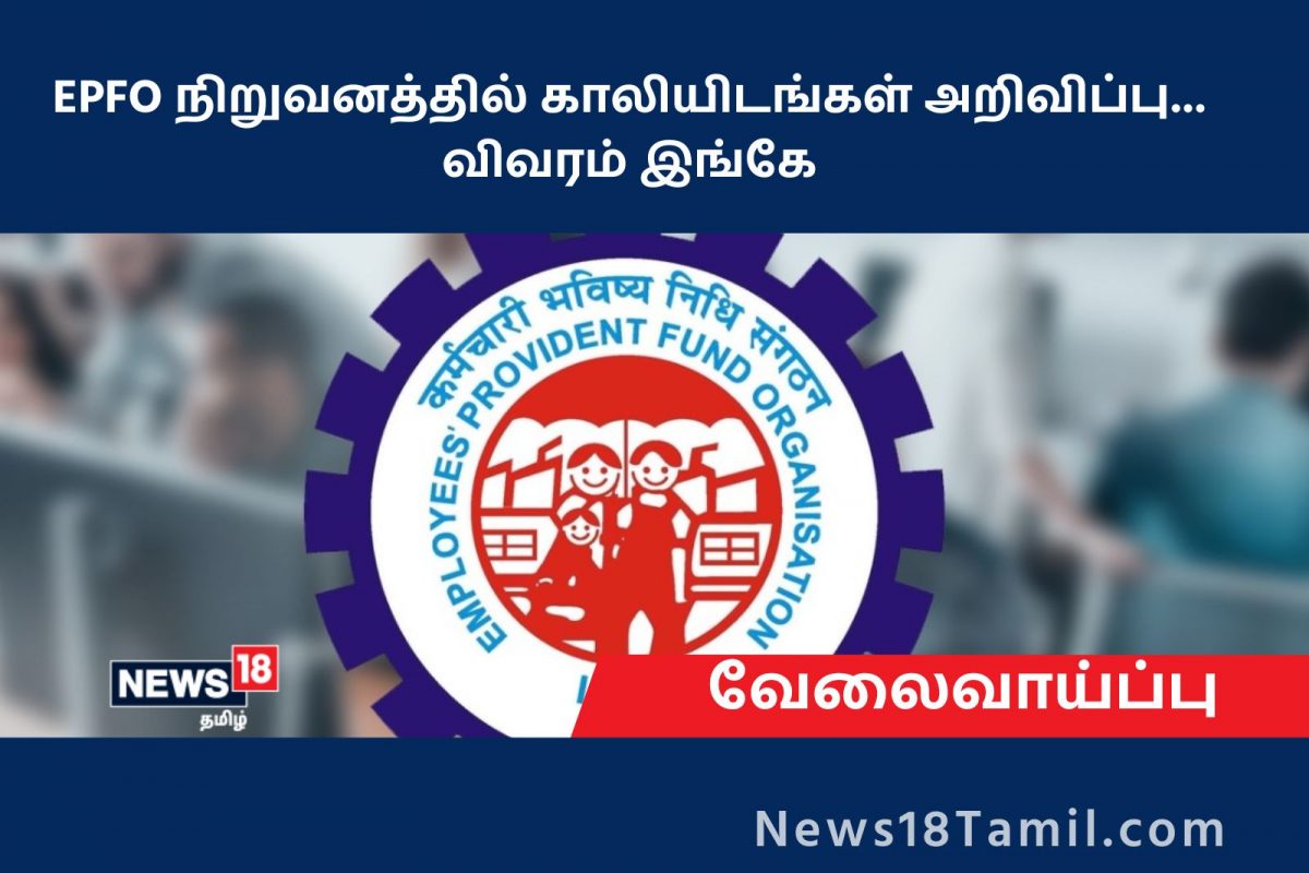 EPFO நிறுவனத்தில் வேலைவாய்ப்பு