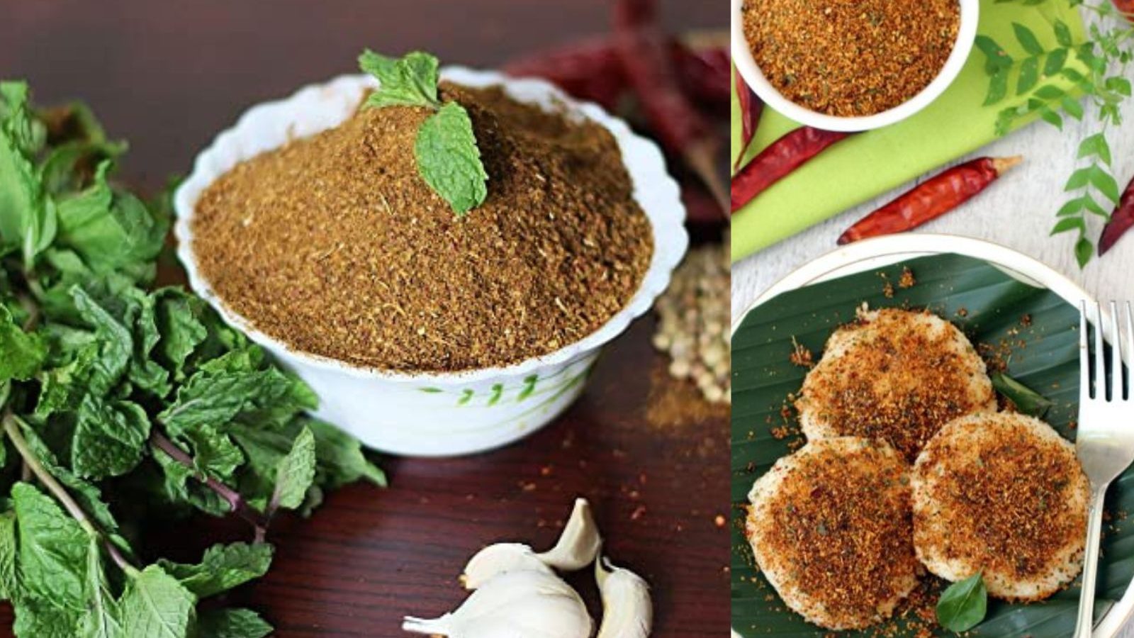 புதினா இலையில் இட்லி பொடி அரைச்சிருக்கீங்களா..? இந்த ரெசிபிதான் அது...