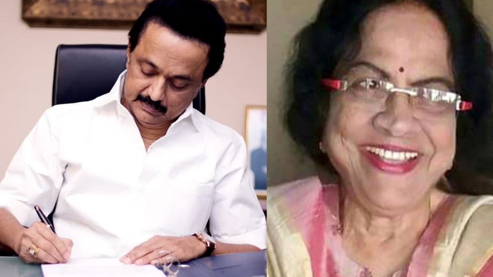 பின்னிப்பிணைந்த குரல் ஒலிப்பதை நிறுத்திக்கொண்டது... சரோஜ் நாராயணஸ்வாமி மறைவுக்கு முதல்வர் ஸ்டாலின் இரங்கல்!