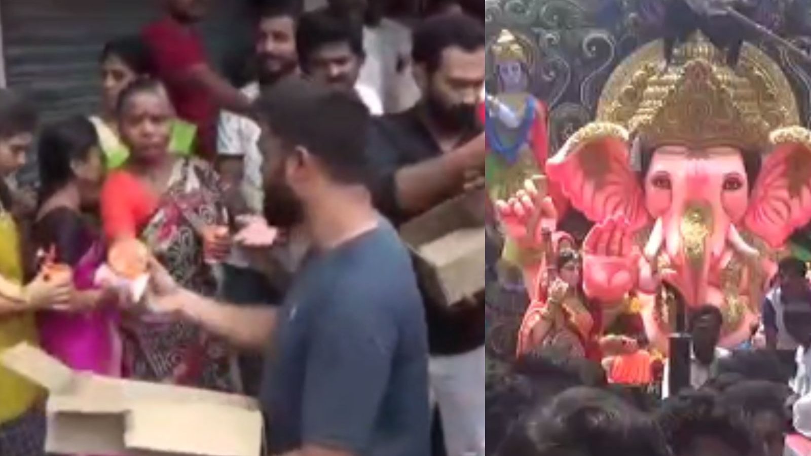 ஓசூரில்  விநாயகர் சிலைகள் ஊர்வலத்தின்போது இந்துக்களுக்கு குளிர்பானம் வழங்கிய இஸ்லாமியர்கள்..