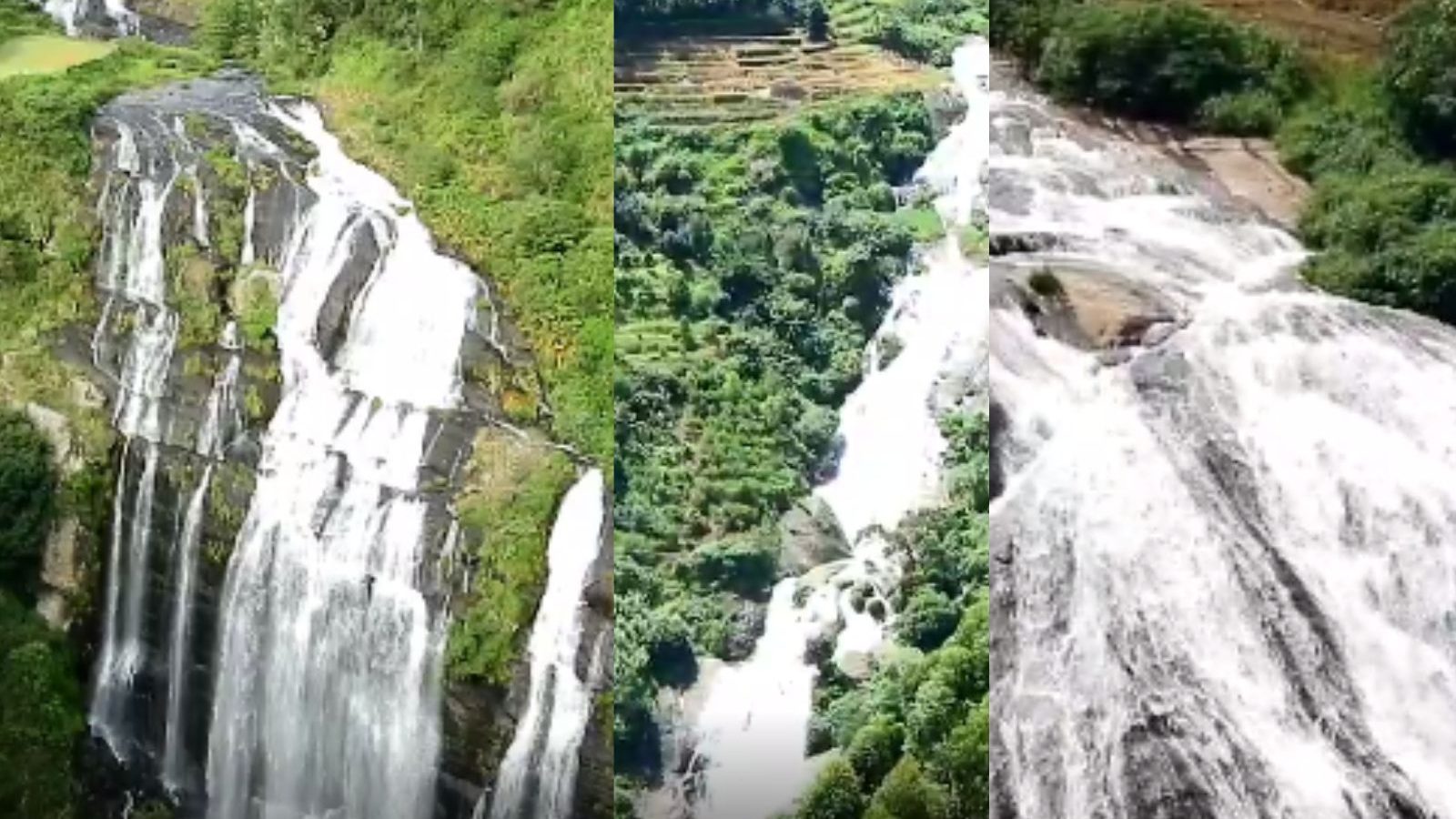 தொட‌ர் ம‌ழையால் கொடைக்கானலில் ஆர்ப்பரித்து கொட்டும் அருவிகள்...