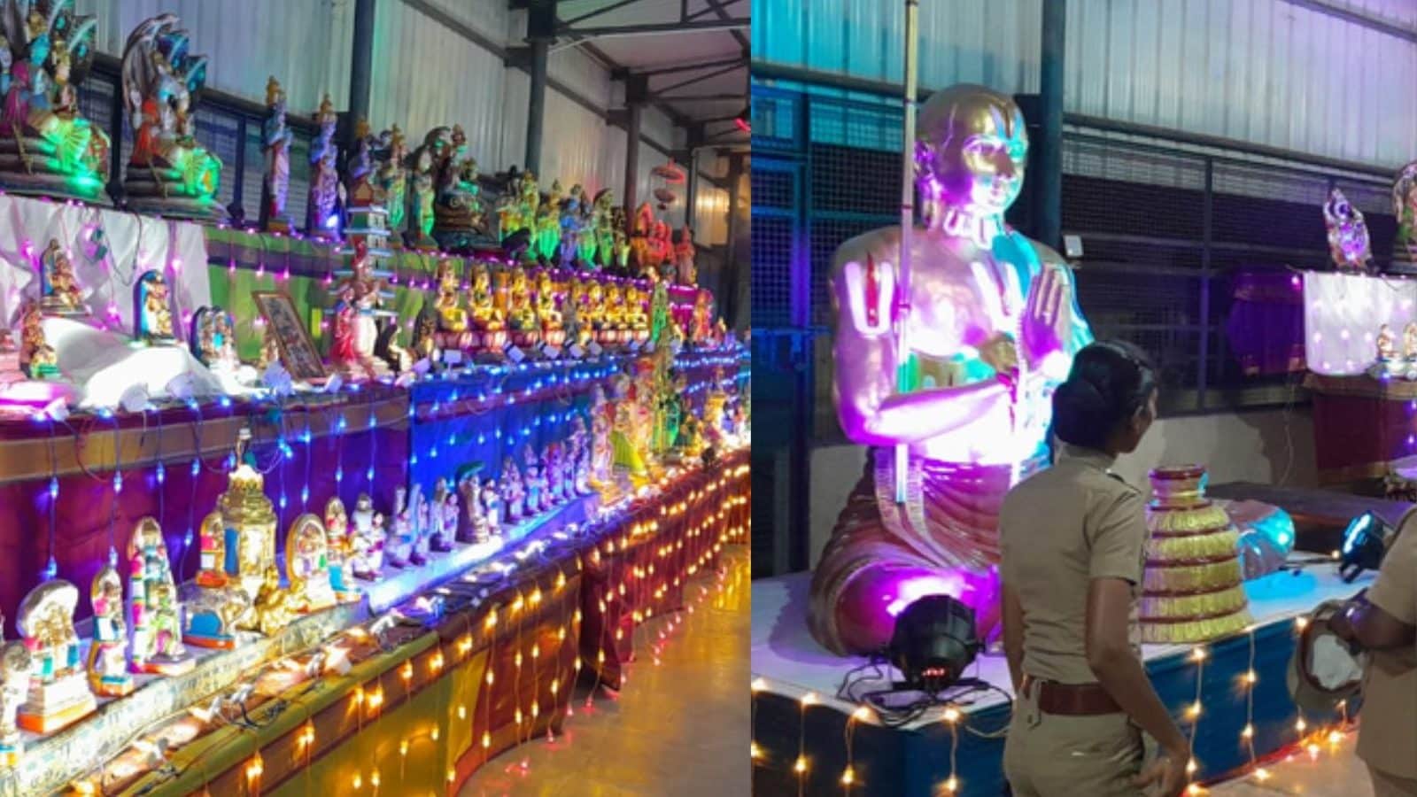 திருவள்ளூர் வைத்திய வீரராகவ சாமி  நவராத்திரி விழா.. பார்வையாளர்களை கவர்ந்த கிருஷ்ணரின் 10 அவதாரங்கள்