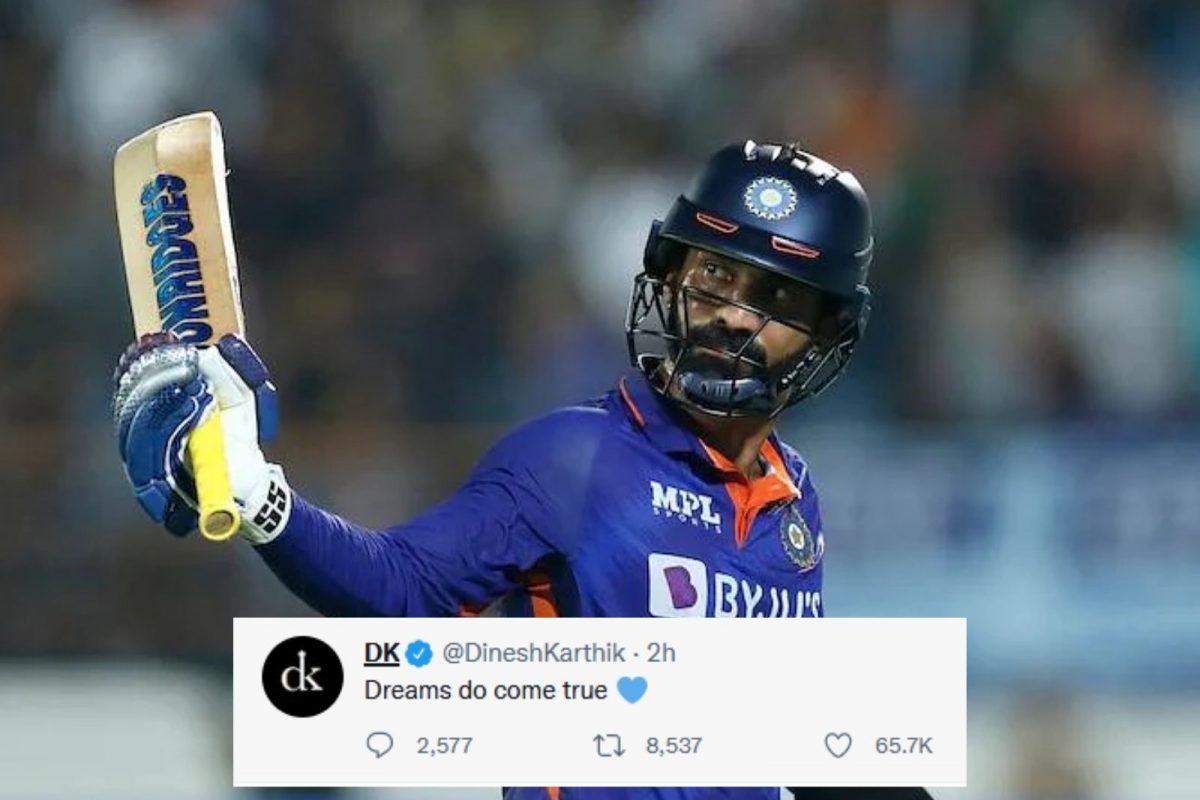 “கனவுகள் நினைவாகும்” -  தினேஷ் கார்த்திக் ட்வீட்