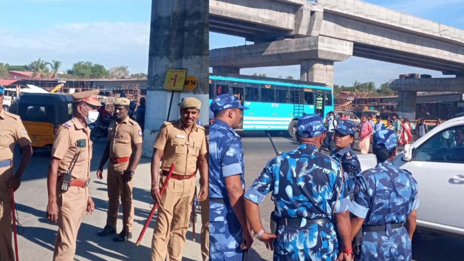 கோவையில் தொடரும் பதற்றம் : நகர்முழுவதும் பலத்த போலீஸ் பாதுகாப்பு..!